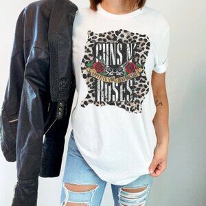 Guns N Roses Leopard Rock Music Band Vintage Graphic Fan Gift Unisex T-Shirt 92